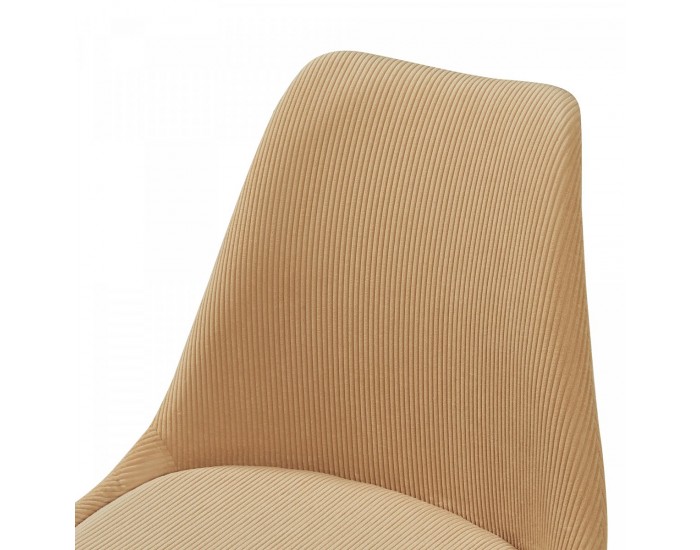 Трапезен стол Fläten комплект 6 рипсено рипсено жълто []