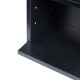CD рафт Tynset 90x20x20 см с 6 отделения Черен []