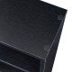 CD рафт Tynset 90x20x20 см с 6 отделения Черен []