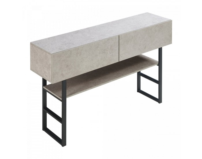 Конзолна маса Varberg 75x120x30 cm вид бетон, светла []