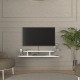 ТВ ниска табла за окачване Targema 120x30x16 см Бяла []