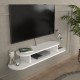 ТВ ниска табла за окачване Targema 120x30x16 см Бяла []