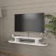 ТВ ниска табла за окачване Targema 120x30x16 см Бяла []