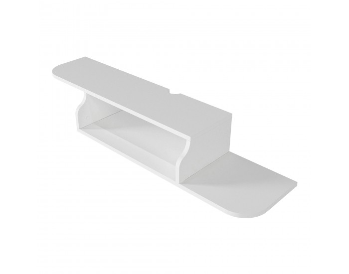 Висяща дъска за телевизор Kershaby 120x30x19 см Бяла []