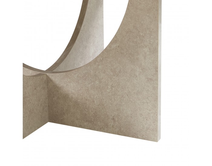 Маса за кафе Rindal 80x42 см визия на бетон, светла []