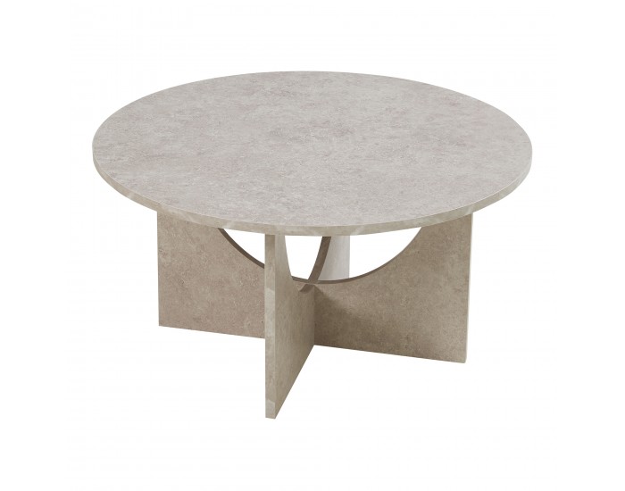 Маса за кафе Rindal 80x42 см визия на бетон, светла []