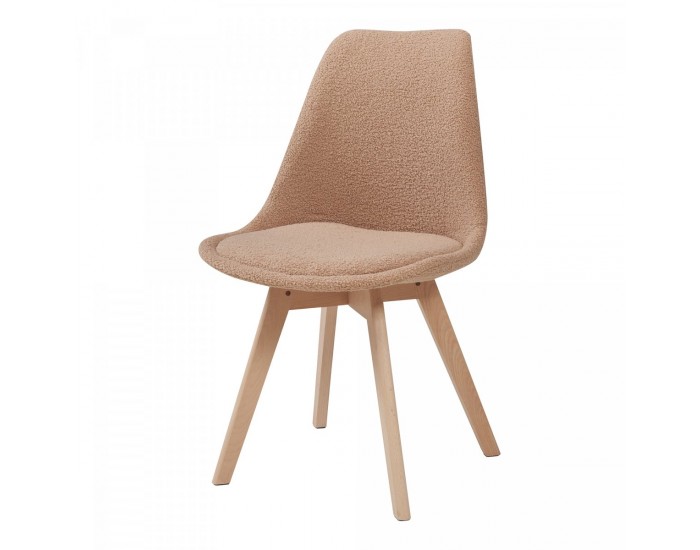 Трапезен стол Fläten комплект от 2 Bouclé Taupe []