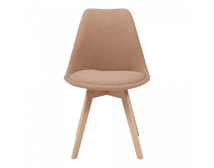 Трапезен стол Fläten комплект от 2 Bouclé Taupe []