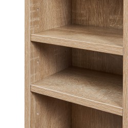 Рафт за CD Tynset 175x20x20 см с 12 отделения вид дъб сонома [] - Мебели от метал