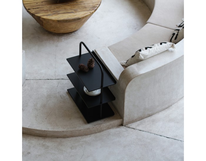 Поставка за обувки Poytya стомана 73x60x32 см черен []