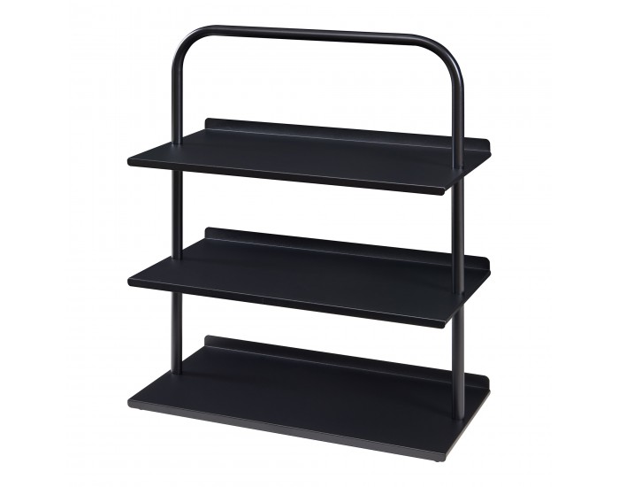 Поставка за обувки Poytya стомана 73x60x32 см черен []