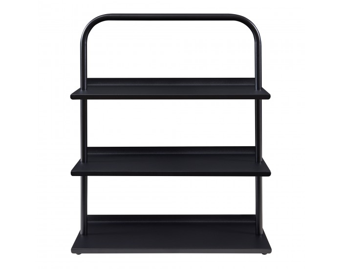 Поставка за обувки Poytya стомана 73x60x32 см черен []