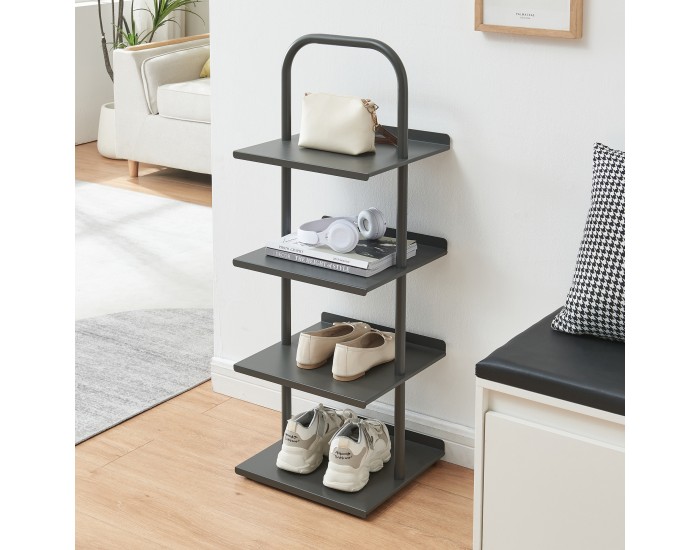 Поставка за обувки Poytya стомана 96x34x32 см антрацит []
