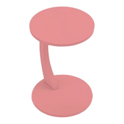 Помощна маса Holeby 56 x Ø 38 cm розова [] - Холни маси