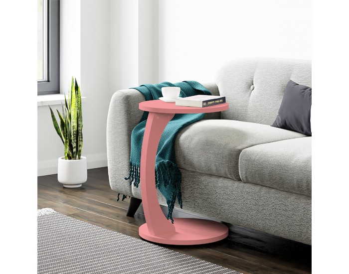 Помощна маса Holeby 56 x Ø 38 cm розова []