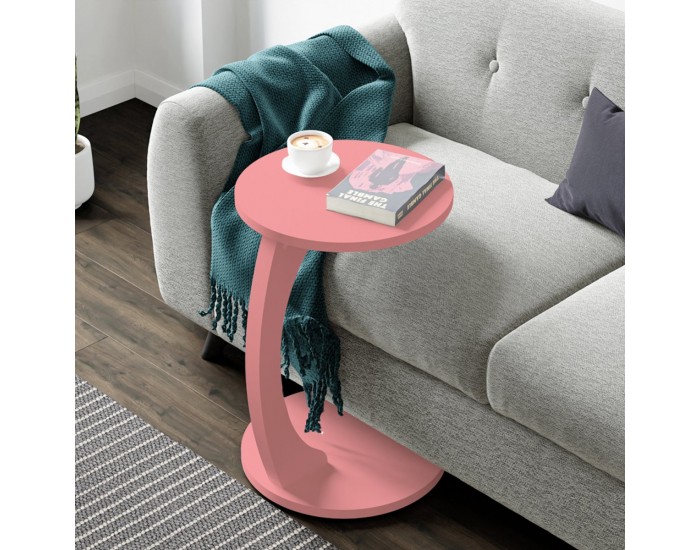 Помощна маса Holeby 56 x Ø 38 cm розова []