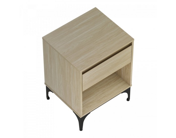 Помощна маса Kistiandi 62x46x40 cm вид дъб, светъл []