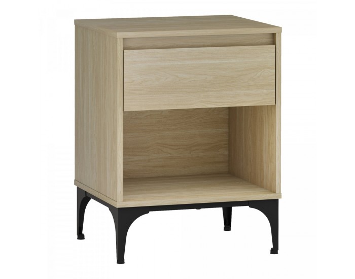 Помощна маса Kistiandi 62x46x40 cm вид дъб, светъл []