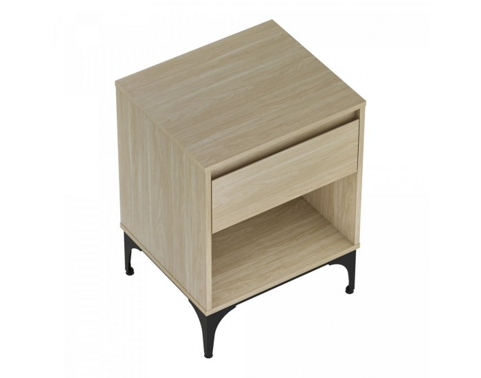 Помощна маса Kistiandi 62x46x40 cm вид дъб, светъл []