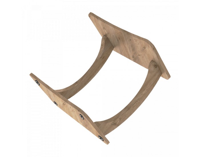 Помощна маса Stattela C-образна 59x35x56 cm вид дърво []