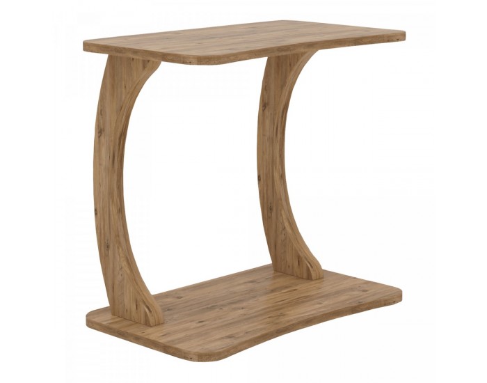 Помощна маса Stattela C-образна 59x35x56 cm вид дърво []