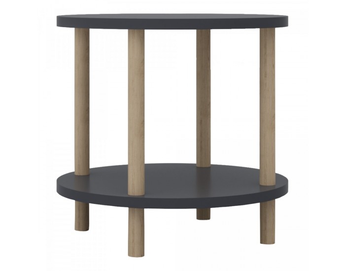 Помощна маса Ves 49xØ42 cm Сива []