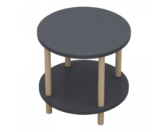 Помощна маса Ves 49xØ42 cm Сива []