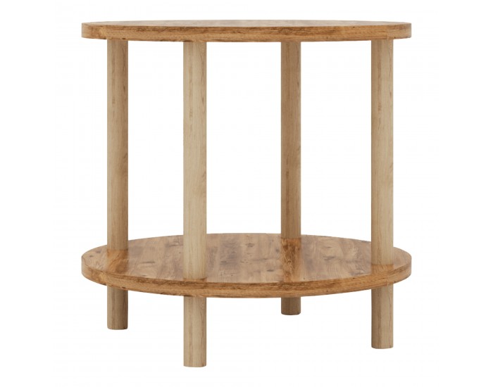 Помощна маса Ves 49xØ42 cm вид дърво []