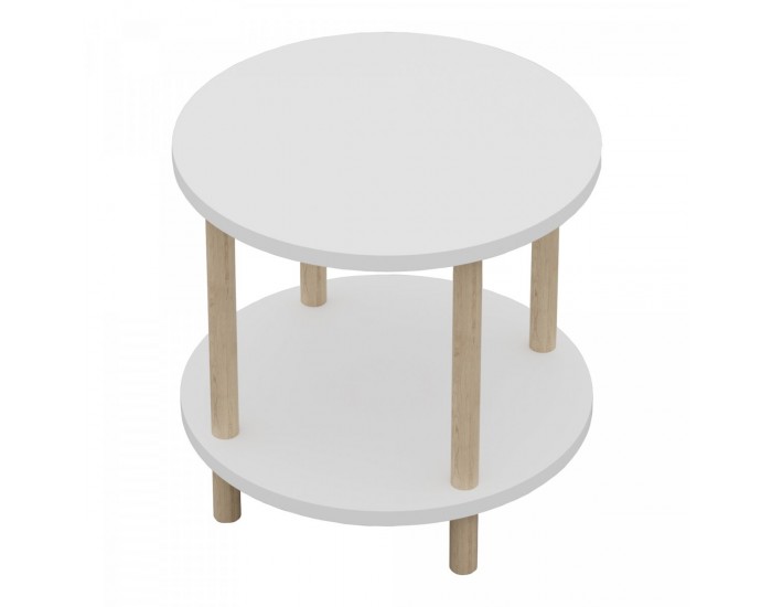 Помощна маса Ves 49xØ42 cm Бяла []