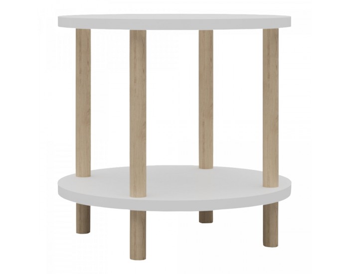 Помощна маса Ves 49xØ42 cm Бяла []