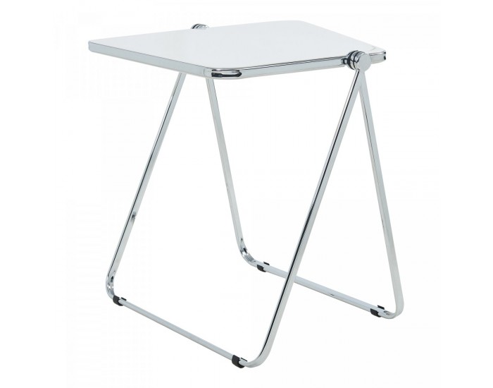 Сгъваема странична маса Alerhavn 70x49x68 см бяла []