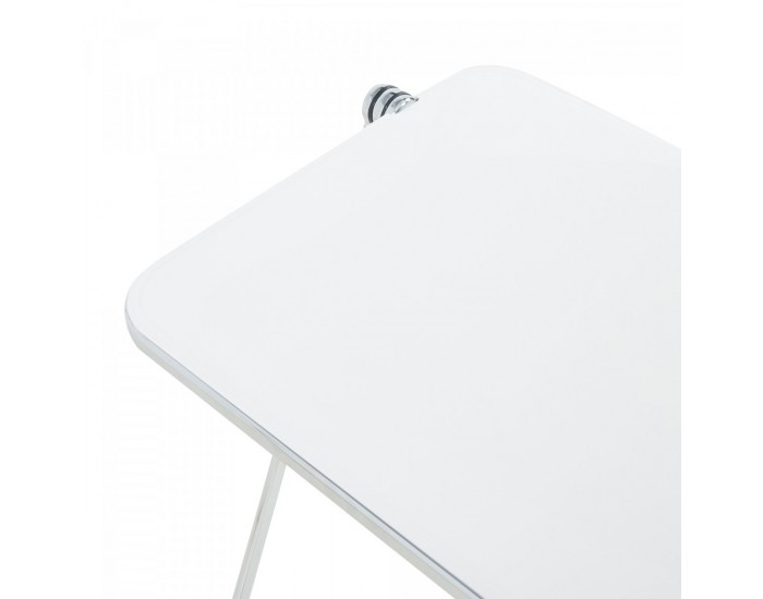 Сгъваема странична маса Alerhavn 70x49x68 см бяла []