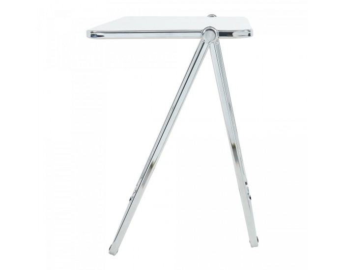 Сгъваема странична маса Alerhavn 70x49x68 см бяла []