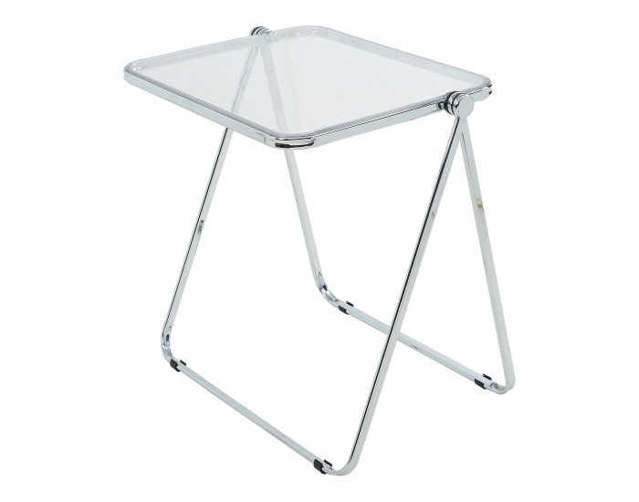 Сгъваема странична маса Alerhavn 70x49x68 cm Прозрачен []