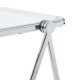 Сгъваема странична маса Alerhavn 70x49x68 cm Прозрачен []