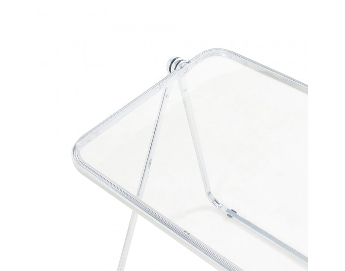 Сгъваема странична маса Alerhavn 70x49x68 cm Прозрачен []