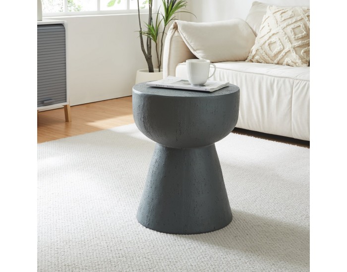 Помощна маса Oulvepijanse 51xØ40 см тъмно сива []