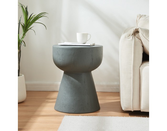 Помощна маса Oulvepijanse 51xØ40 см тъмно сива []