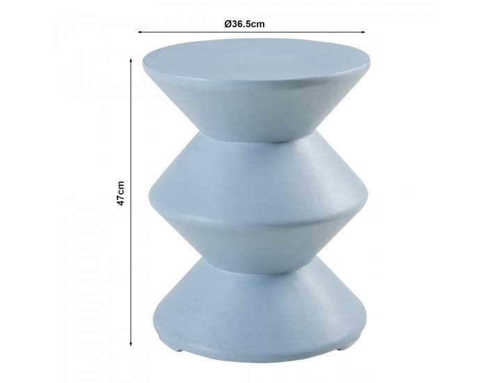 Помощна маса Kyppeslo 47xØ37 см светло синя []