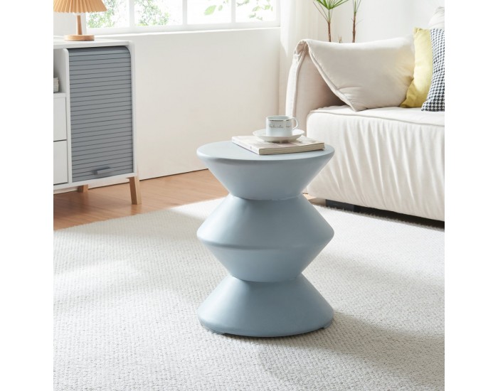 Помощна маса Kyppeslo 47xØ37 см светло синя []