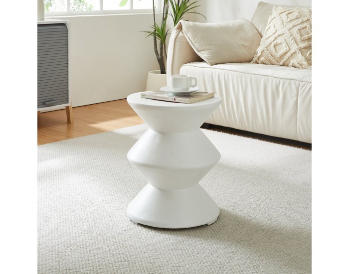 Помощна маса Kyppeslo 47xØ37 cm Бяла []