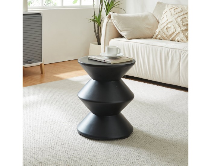 Помощна маса Kyppeslo 47xØ37 см Черен []