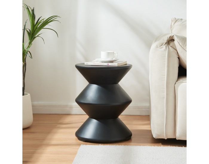 Помощна маса Kyppeslo 47xØ37 см Черен []