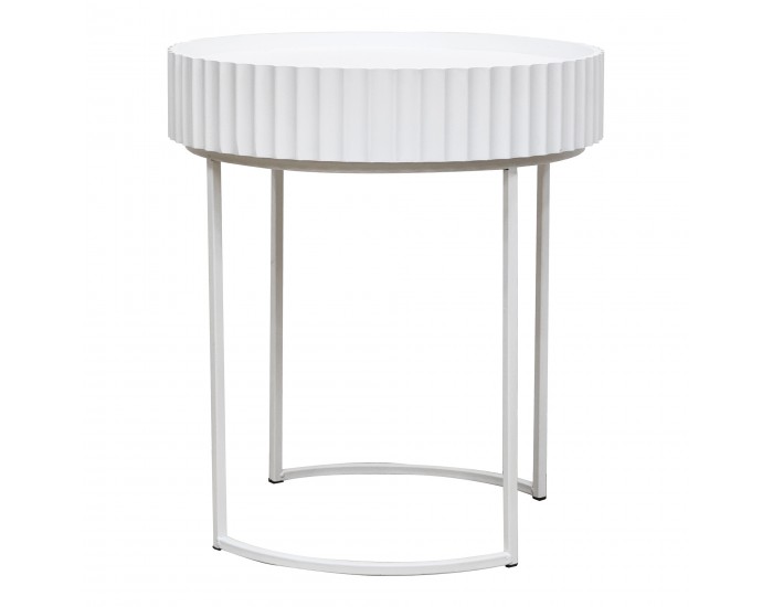 Помощна маса Rill 46xØ40 см Бяла []