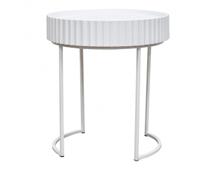 Помощна маса Rill 46xØ40 см Бяла []