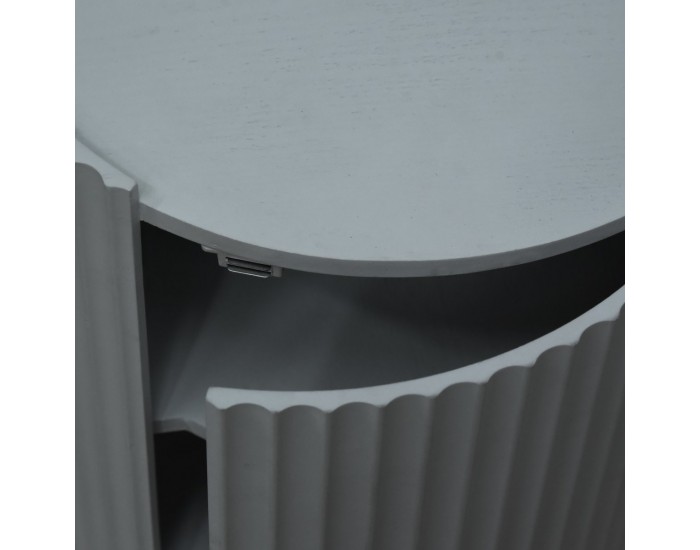 Помощна маса Rill с врата 49xØ40см сива []