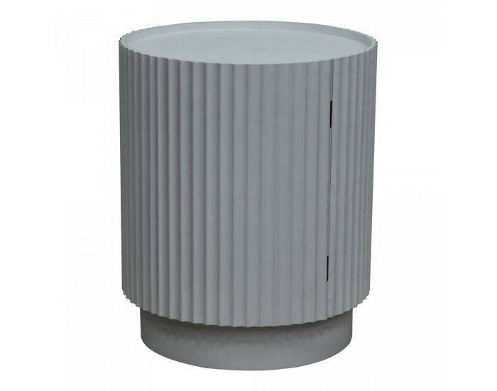 Помощна маса Rill с врата 49xØ40см сива []