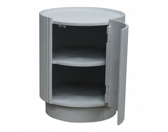 Помощна маса Rill с врата 49xØ40см сива []