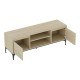 Шкаф за телевизор Kistiandi 140x40x50 см вид дъб, светъл []
