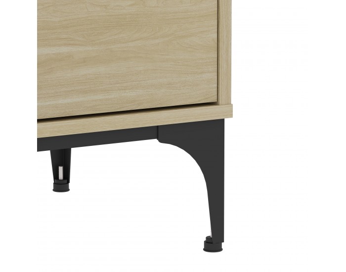 Шкаф за телевизор Kistiandi 140x40x50 см вид дъб, светъл []